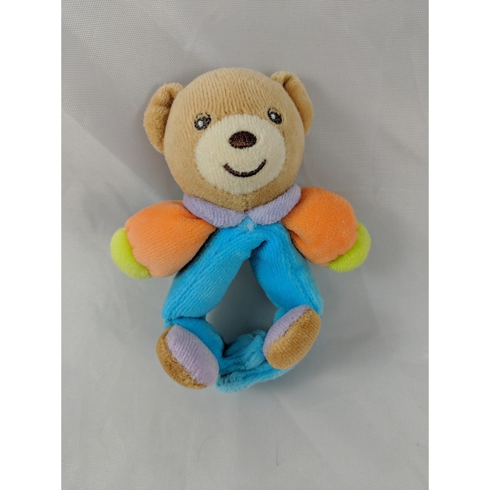 Kaloo Bear Rattle Ankle Wrist Plush 4 Inch Grabber Stuffed Animal toy